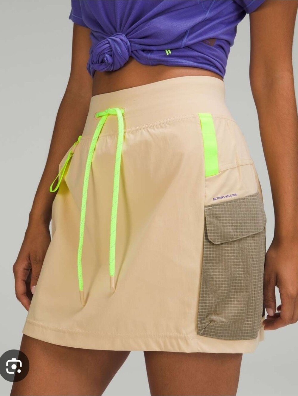Lululemon Multi-Pocket Cargo High-Rise Hiking Skirt Size 8